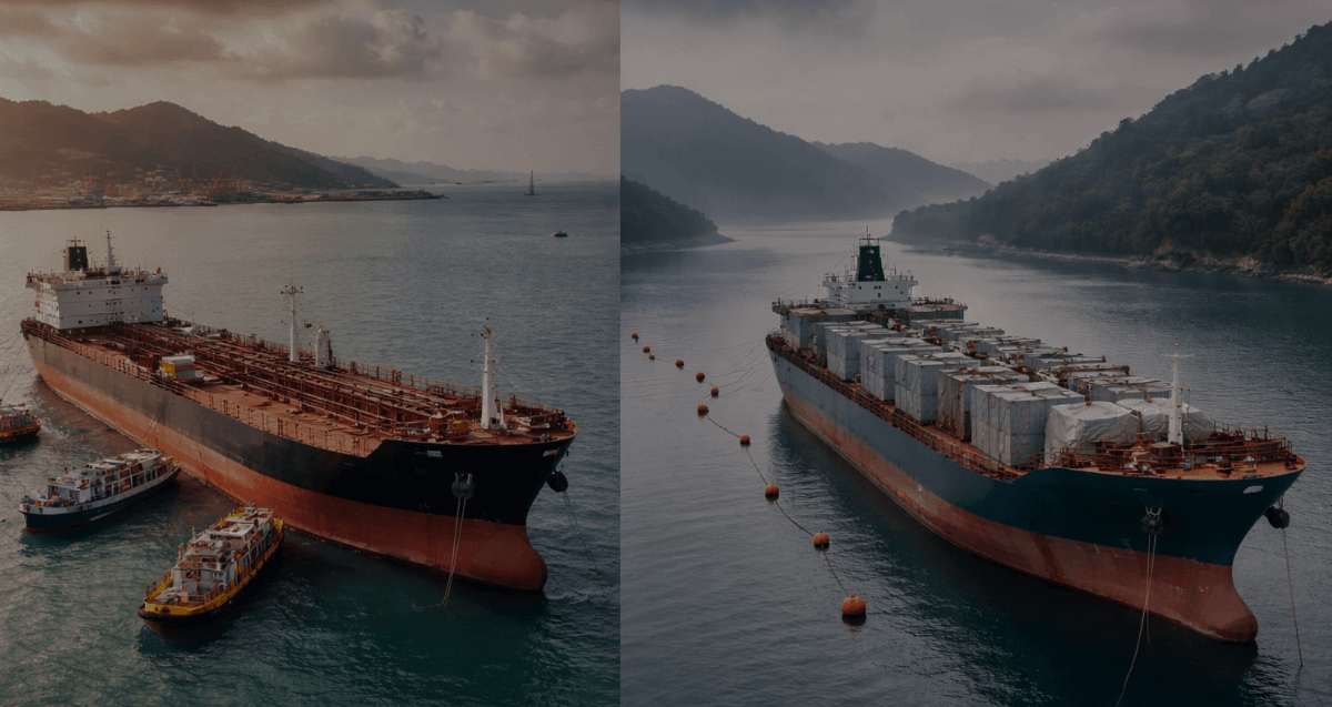 anchorage and ship lay-up difference